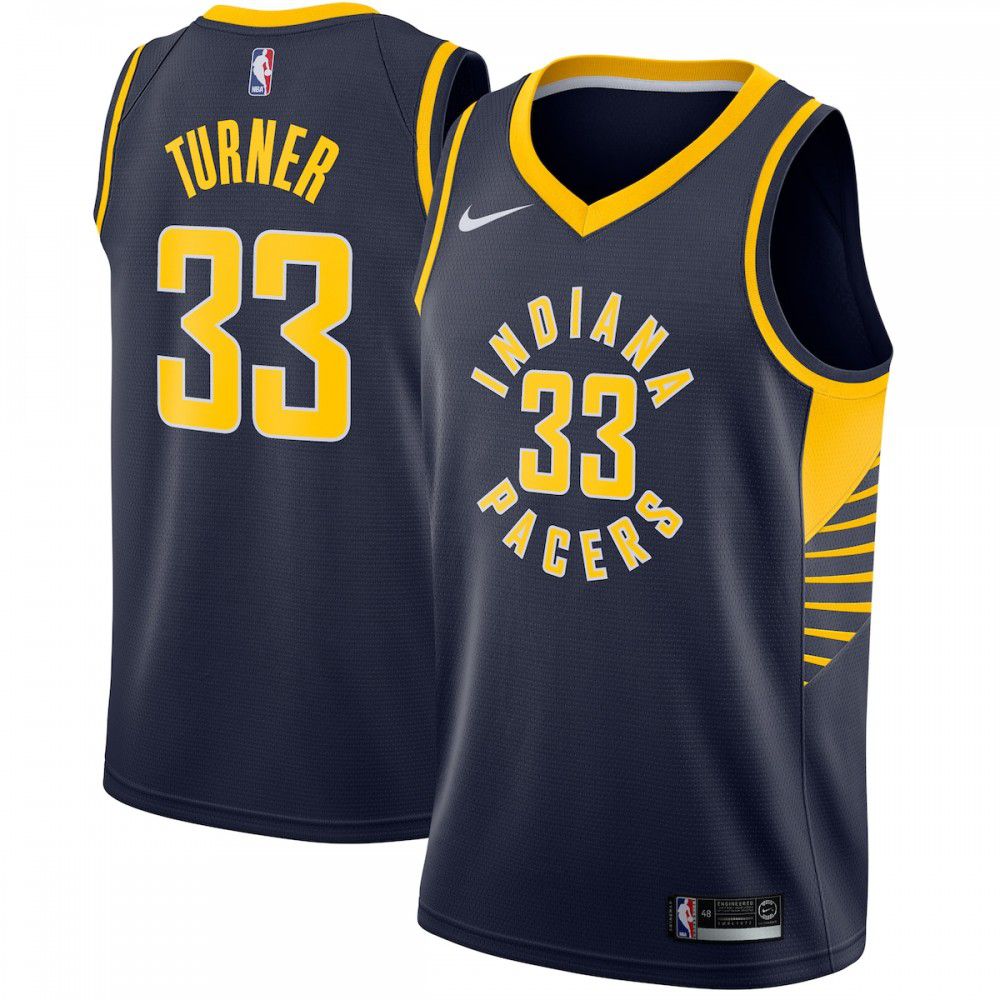 Myles Turner Indiana Pacers Swingman Jersey Navy - Icon Edition-Pro Kit Vault | Brand New 26/27 Sports Jerseys